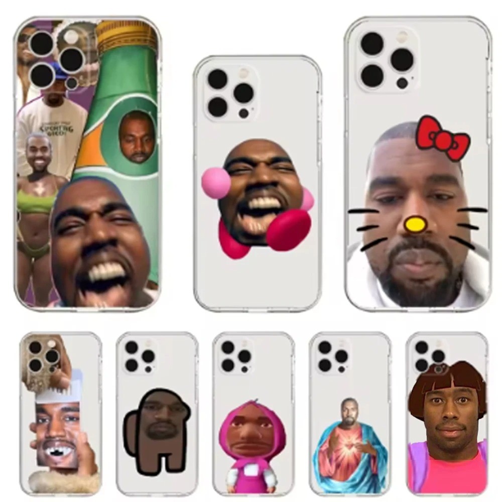 Kanye West YE Engraçado Caso De Telefone Para iPhone 16 15 14 13 12 11 Mini Pro 