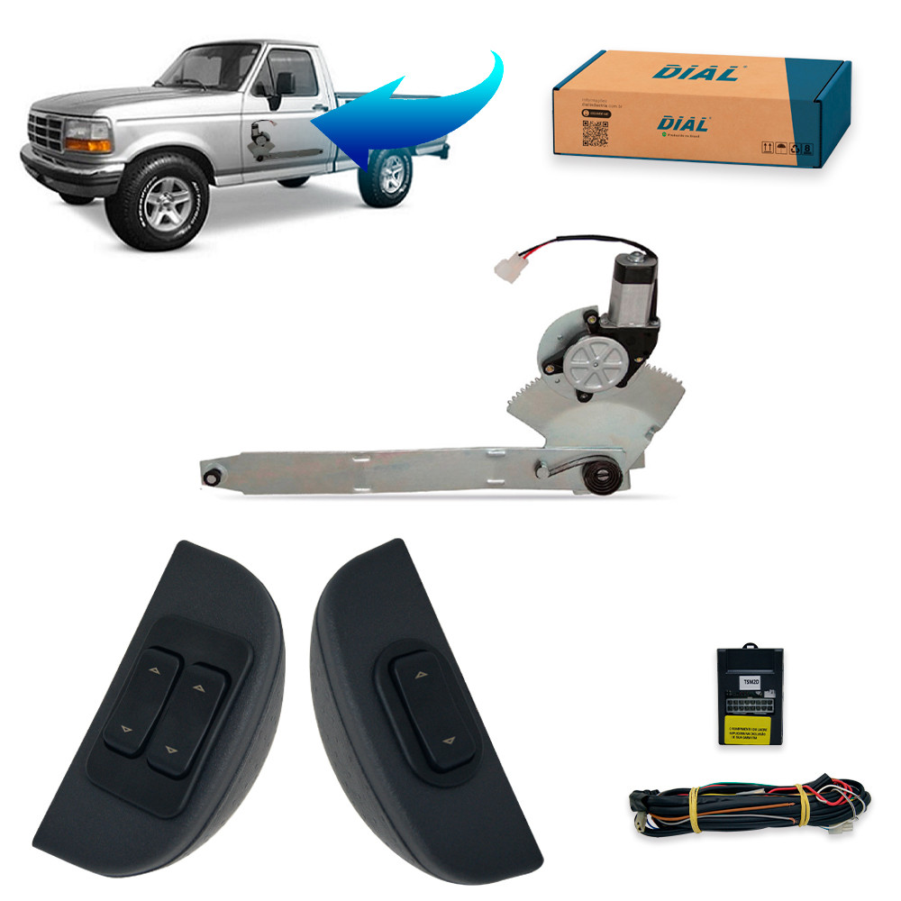 Kit Vidro Eletrico Ford F100 F600 F1000 e F4000 Antiga Modulo Conforto