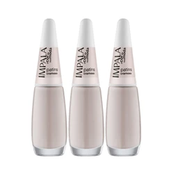 Kit 3 Esmalte Impala A Cor Da Moda Patins Cremoso Manicure