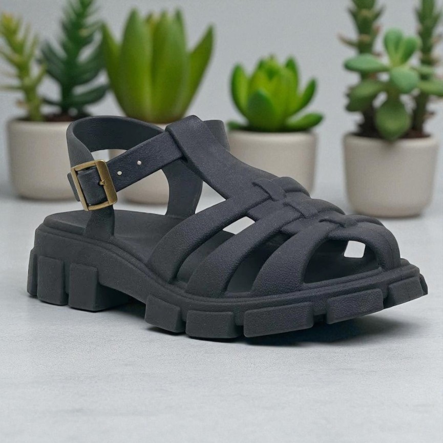 Sandália Gladiadora Feminina Fisherman – Modelo Aranha com Plataforma Tratorada, Moderna e Confortável