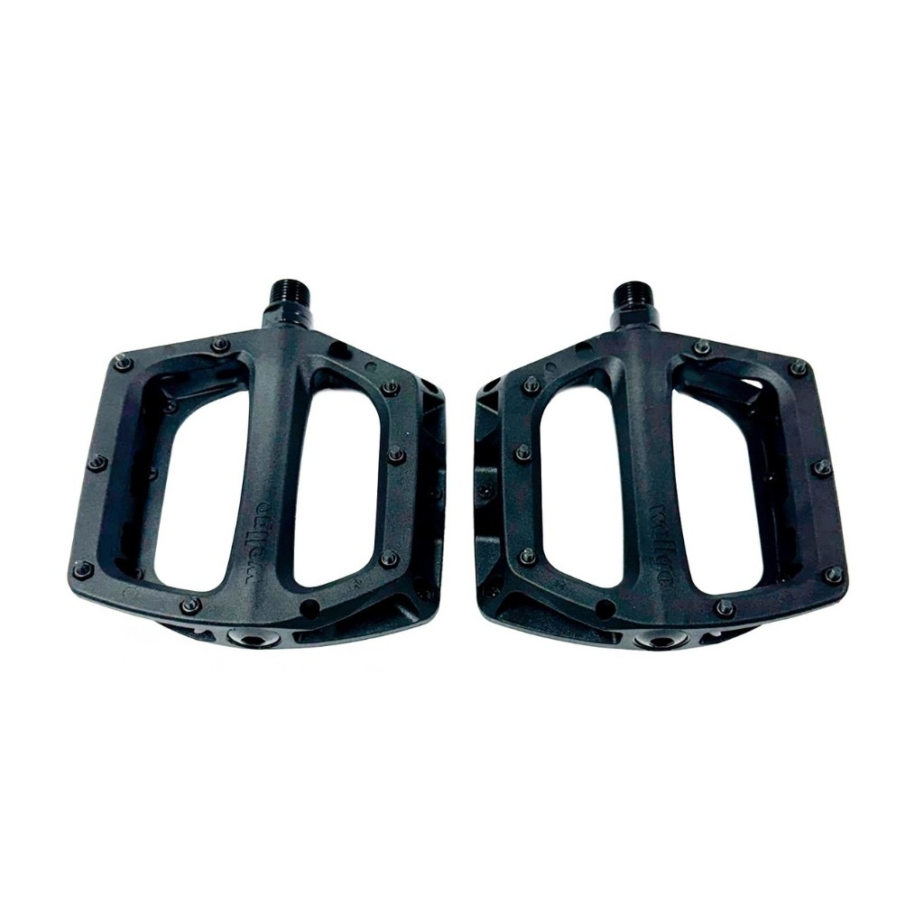 Pedal Plataforma Wellgo B335DUG Plástico 9/16 c/Pinos Removíveis