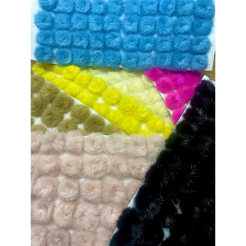 Pompom meio metade para colagem peludo 30mm cores sortidas