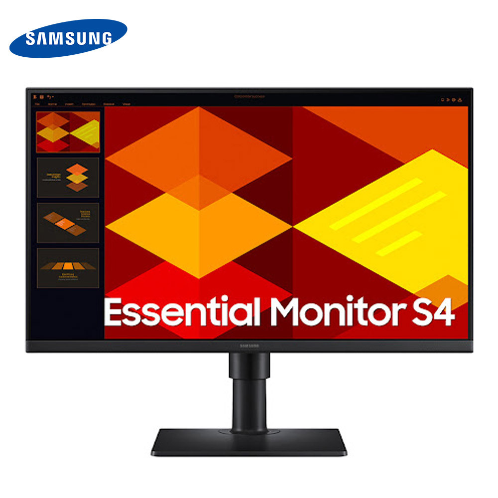 Samsung Korea LS24D404GA Essential Pivot Monitor 24inch IPS 100Hz FHD Display