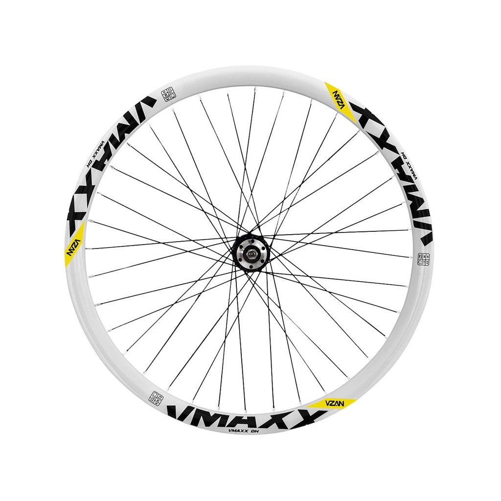 Roda Traseira Aro 26 Vzan Vmaxx Neon Para Freio a Disco Cubo Rosca Cor:Branco