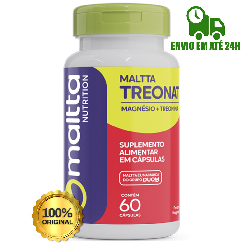 Magnésio + Treonina Tronat Maltta Duom Original 60 Cápsulas