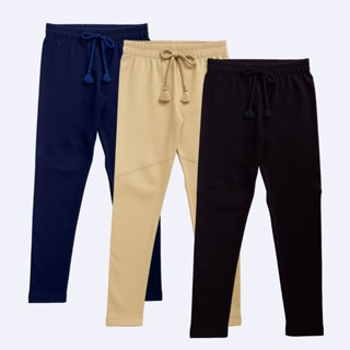 Kit 3 Calça Infantil Menina Legg Cotton De Alta Qualidade Moda Escolar Blogueirinha Uniforme Básica Lisa Azul Preto Bege em Oferta na Shopee