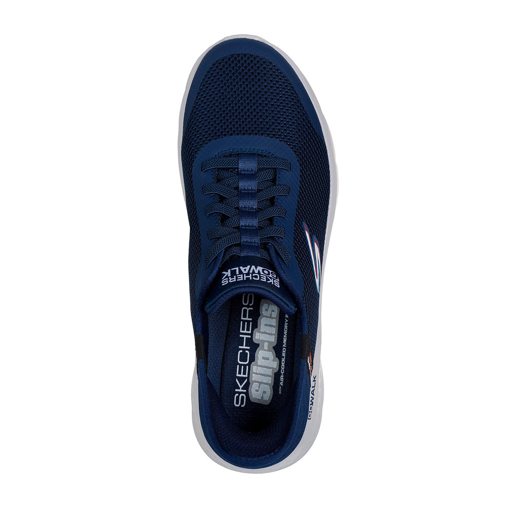 Detalhes do Tênis Masculino Skechers Go Walk Flex Slip On Conforto Leveza Respirável Ideal Caminhada Academia