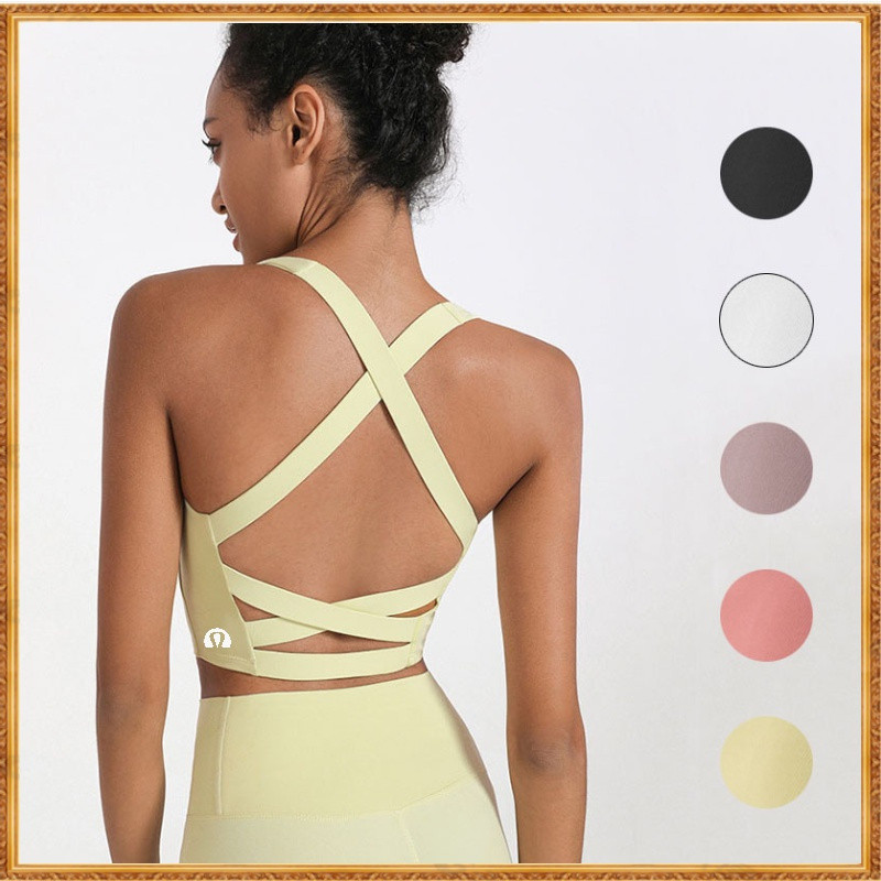 Sutiã Lululemon Sutiã de Yoga Sutiã de Fitness Lingerie Sutiã de Exercício com Almofada no Peito Sutiã Sexy DS-03 em Oferta na Shopee
