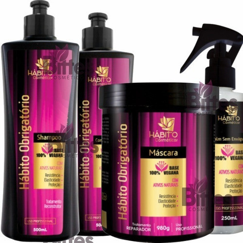 Kit Capilar Hábito Obrigatório 100% Vegano Hábito Cosméticos