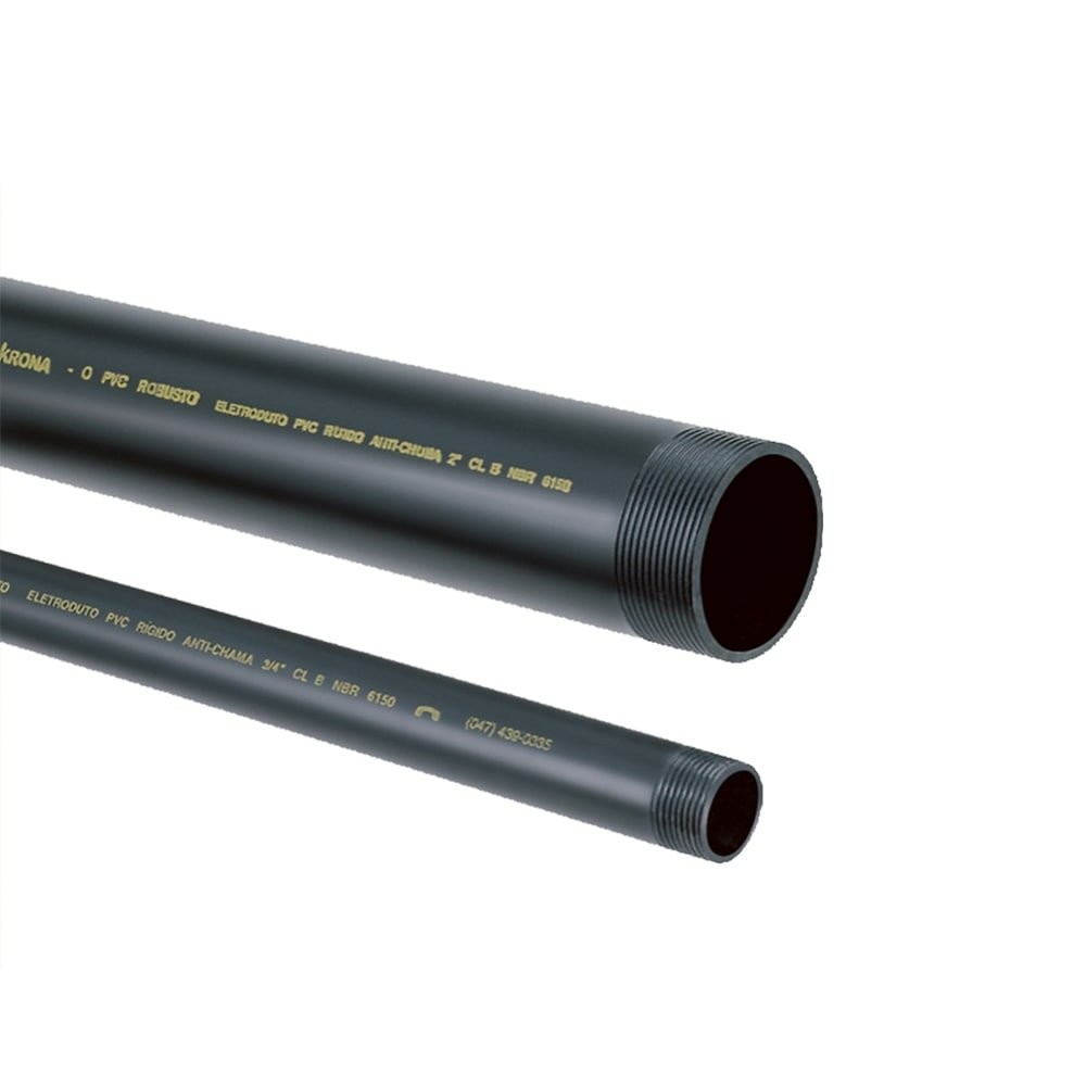 Tubo PVC Eletroduto Roscável Krona 3/4 Polegada 3m