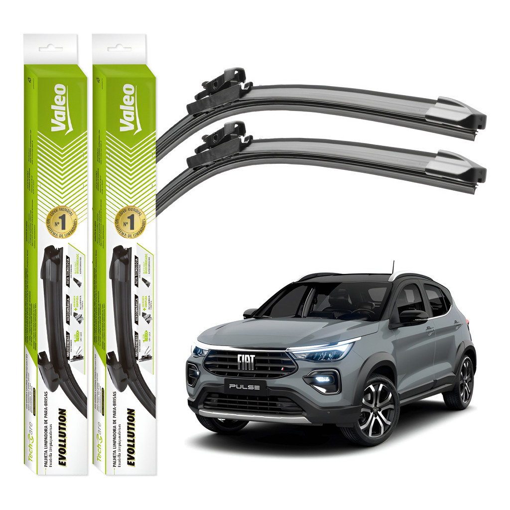 Par Palhetas Limpador Parabrisa Valeo Fiat Pulse 2021 A 2025