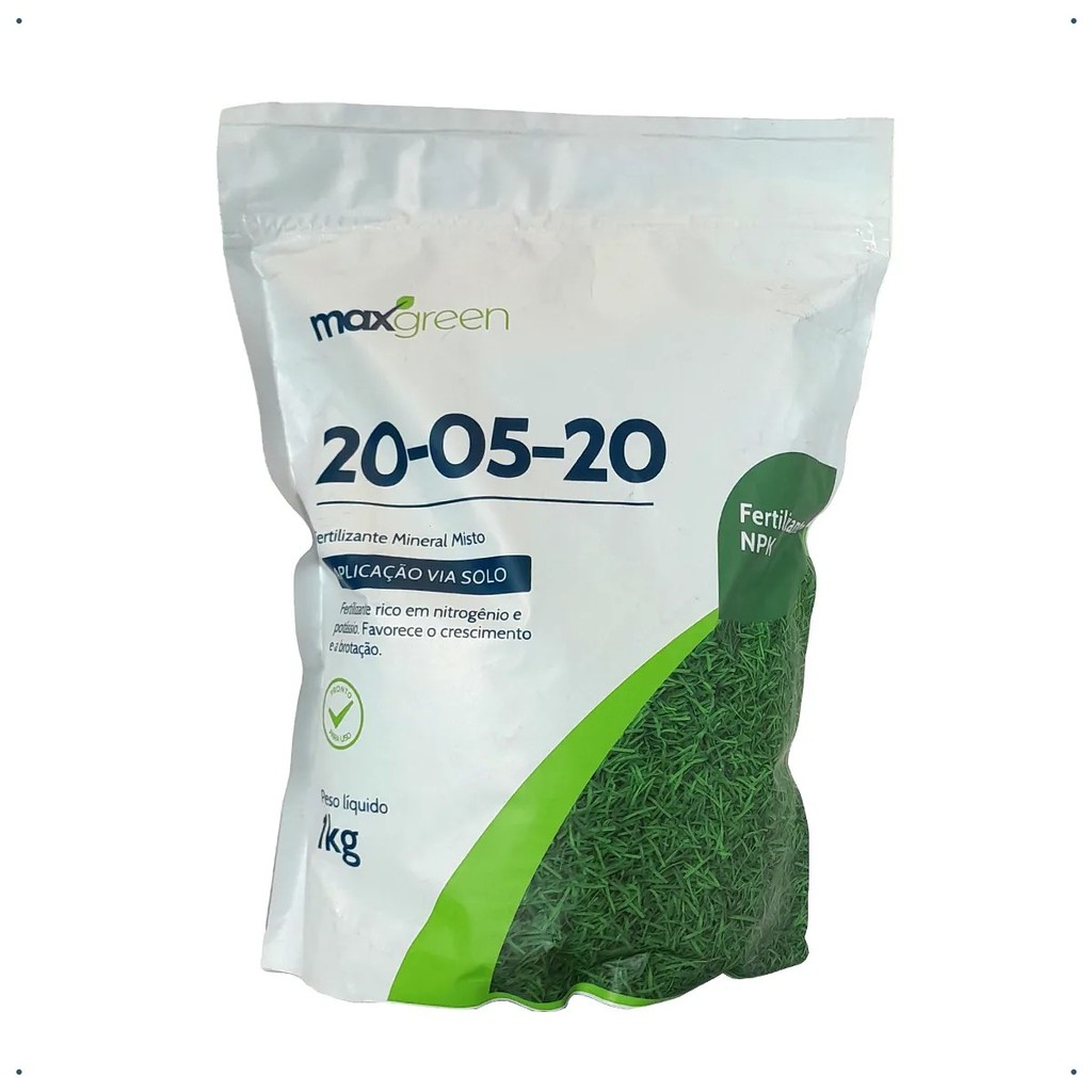Fertilizante 20-05-20 Maxgreen Forh Jardim 1kg em Oferta na Shopee