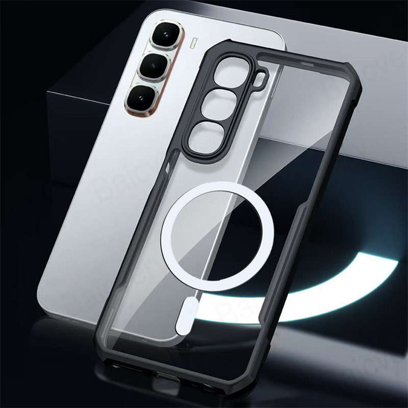 infinix HOT HOT60 Pro Plus 4G 60i 60 5G +/4G/Caixa À Prova De Choque Acrílico Transparente TPU Capa Para Telefone Carreg