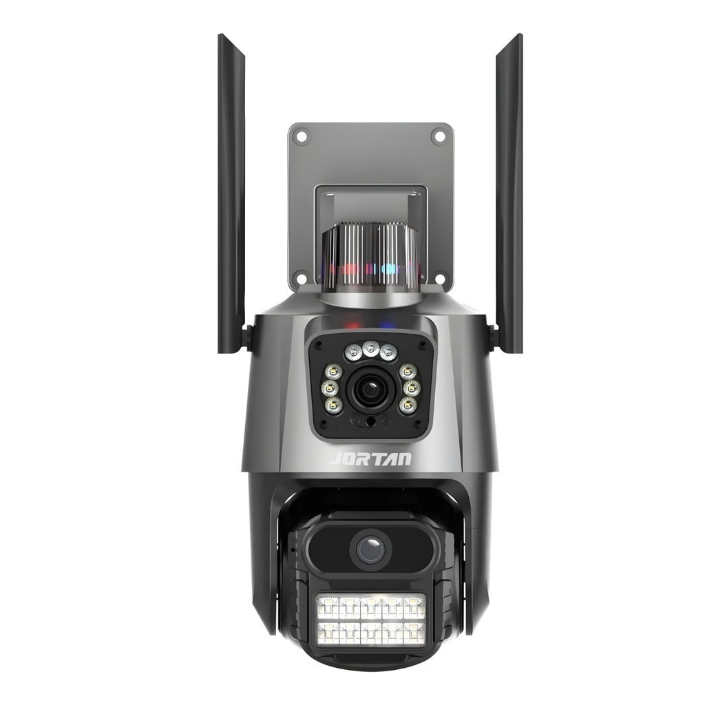 Câmera de vigilância externa Wi-Fi com lente dupla IP66 360° 4K 6MP, sirene à prova d'água ICSEE em Oferta na Shopee