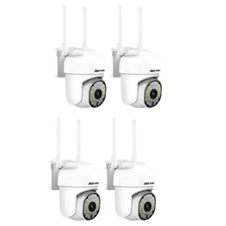 Kit 4 Câmera WIFI - IP66 à prova d'água com alarme IR 28 LED Wifi HD Dual Volt Motion Sensor YOOSEE em Oferta na Shopee