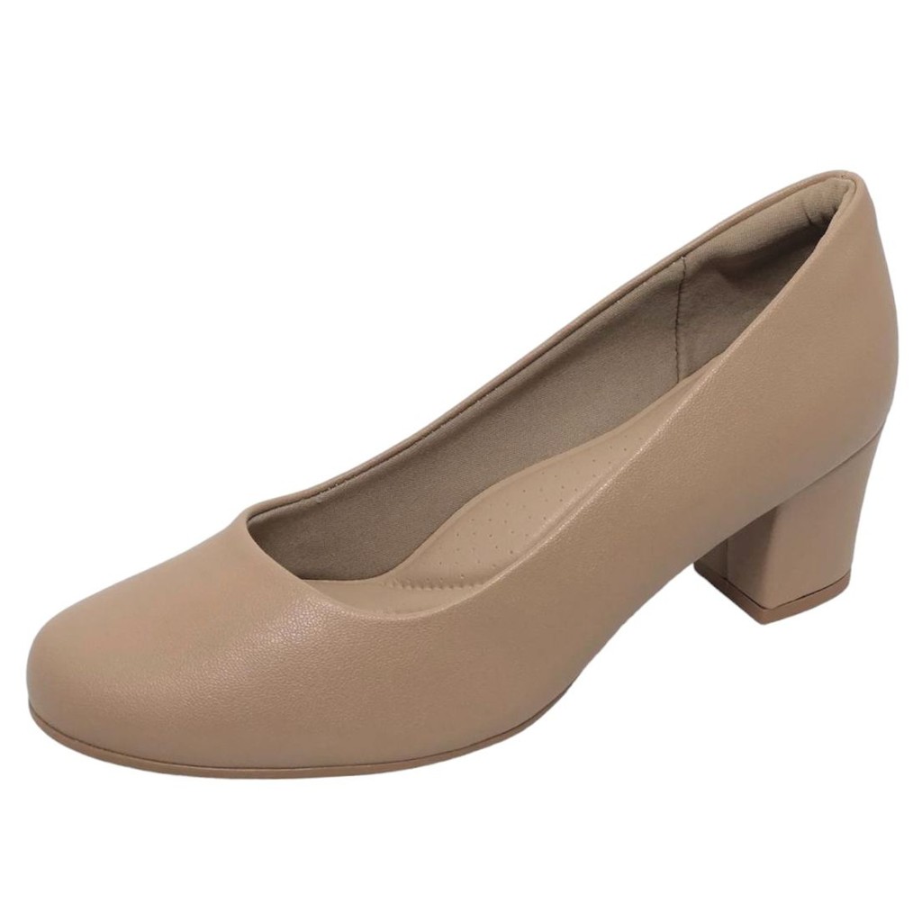 Sapato Scarpin Feminino Conforto Salto Baixo Piccadilly