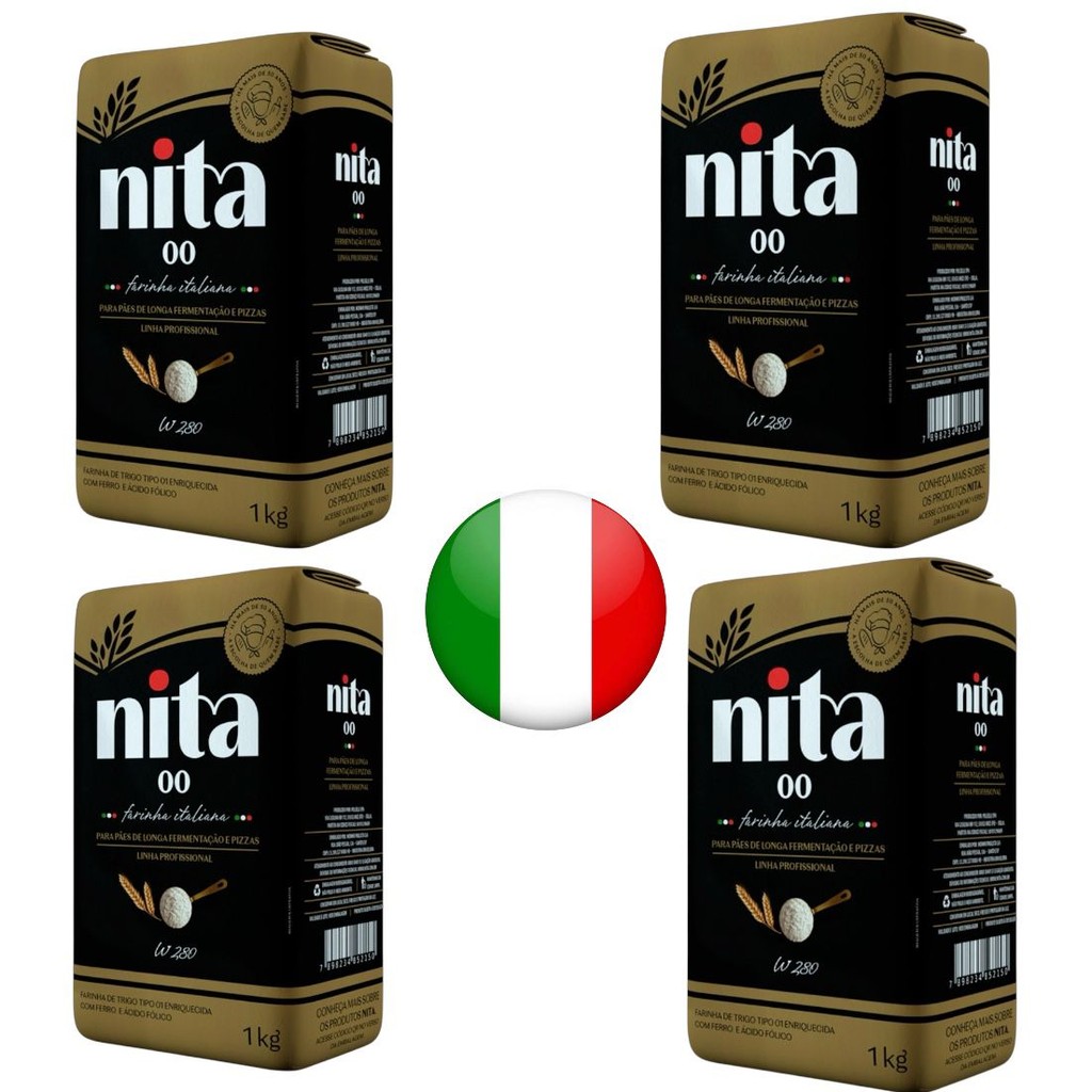 4KG FARINHA ITALIANA 00 PIZZARIA ( NITA ALIMENTOS )