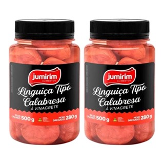 Kit 02 Linguiça Tipo Calabresa à Vinagrete Jumirim 280g em Oferta na Shopee