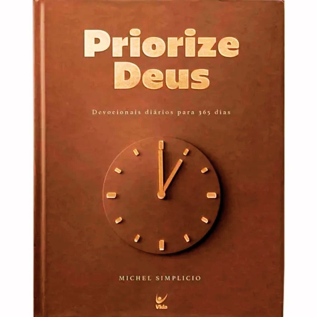Priorize Deus 2026 | Capa Dura | Michel Simplício | Marrom Premium em Oferta na Shopee