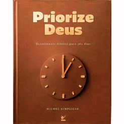 Priorize Deus 2026 | Capa Dura | Michel Simplício | Marrom Premium