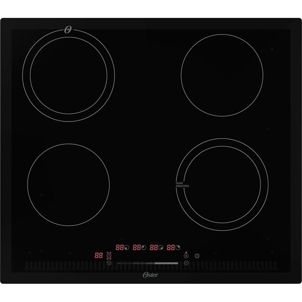Cooktop De Indução 4 Bocas Oster Touch Screen 220V em Oferta na Shopee