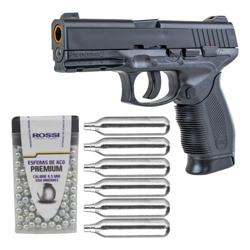 Combo Pistola Airgun CO2 24/7 KWC 4,5mm + Esferas Premium