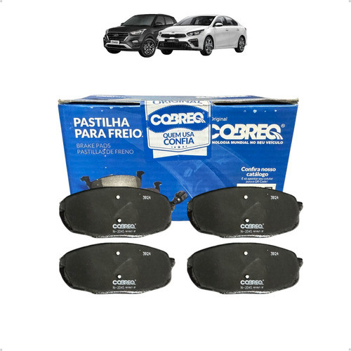 Pastilha De Freio Dianteira Cobreq Creta 2017 A 2021 Cerato