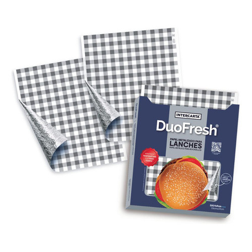 Imagem Papel Acoplado Térmico Hambúrguer Hot Dog 33 X 37cm 500 Un