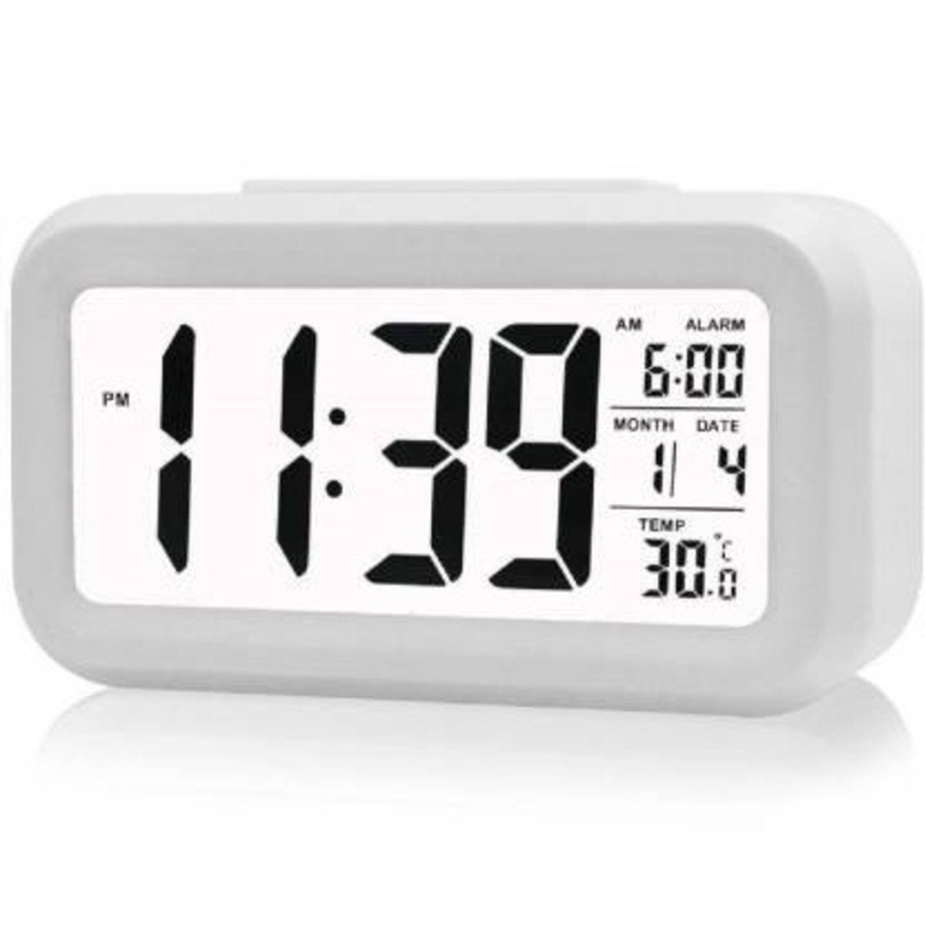 Relógio LCD De Controle De luz Óptica Com Sensor De Temperatura Inteligente De Mesa Digital