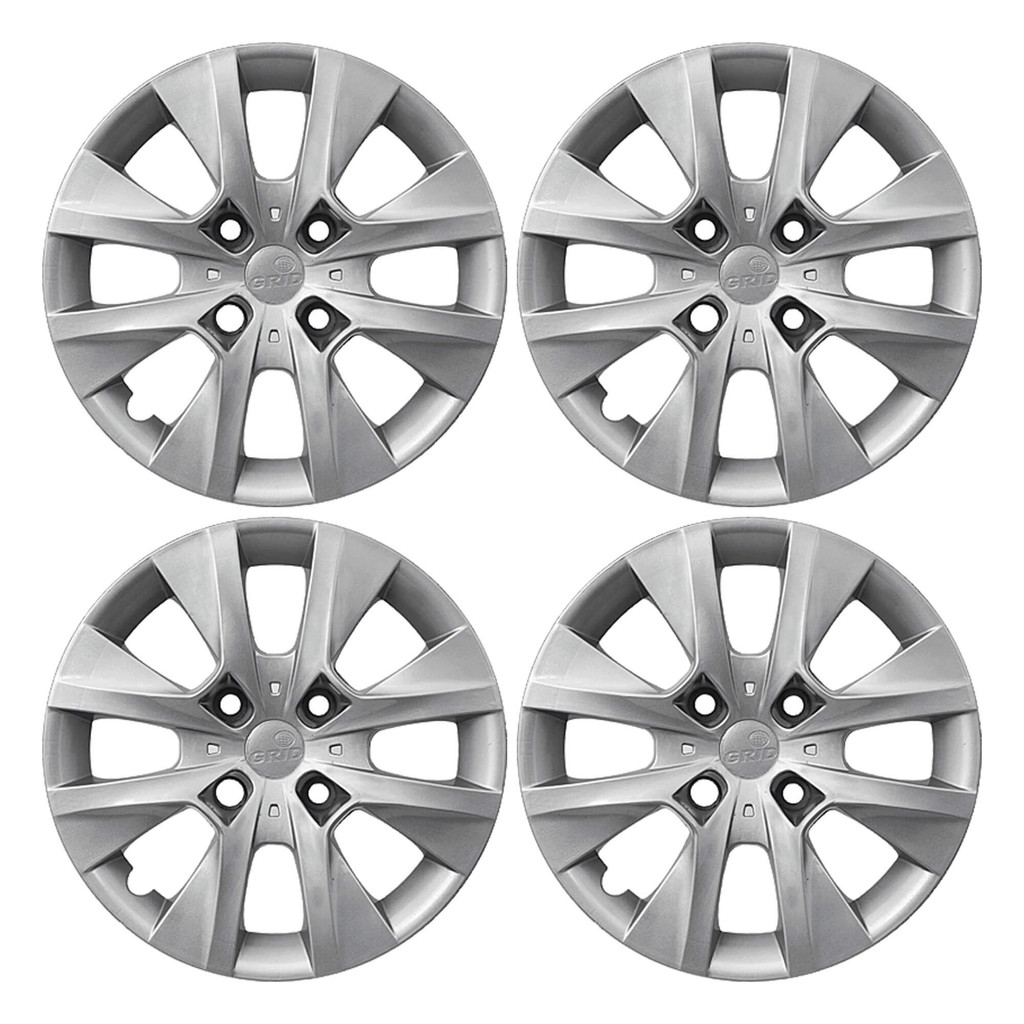 Calota Aro 14" cor Prata modelo Peugeot 206/207/208 15/16 Jogo c/ 4 Calotas Grid - 410CB-PTA-E