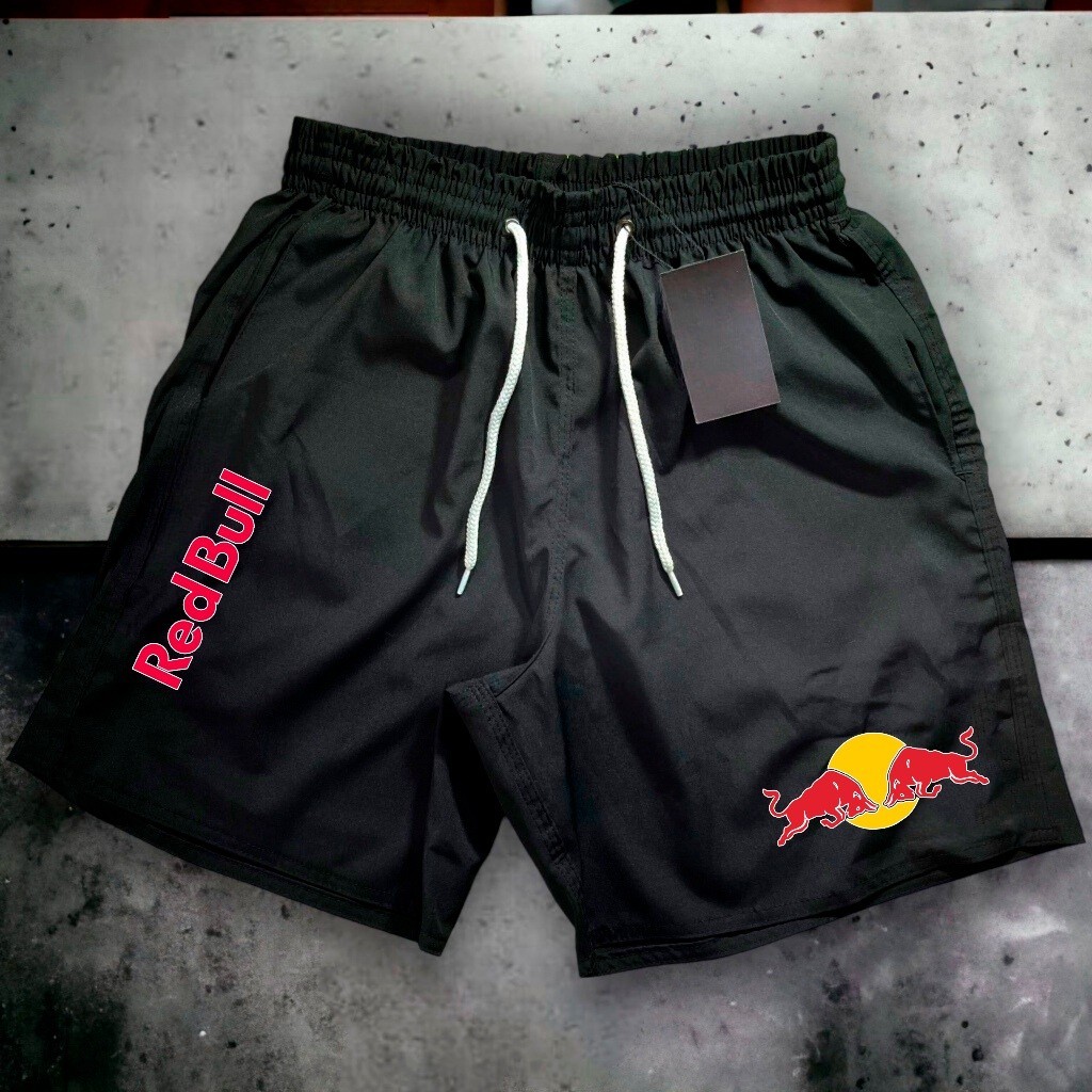 Bermuda Tactel RED BULL 02 Short Praia Mauricinho Esportivo Treino Academia Masculino em Oferta na Shopee
