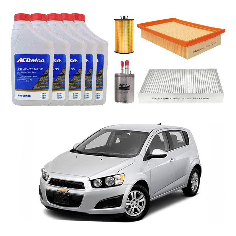 Kit Revisao Troca Oleo Filtro Sonic 1.6 2012 A 2014