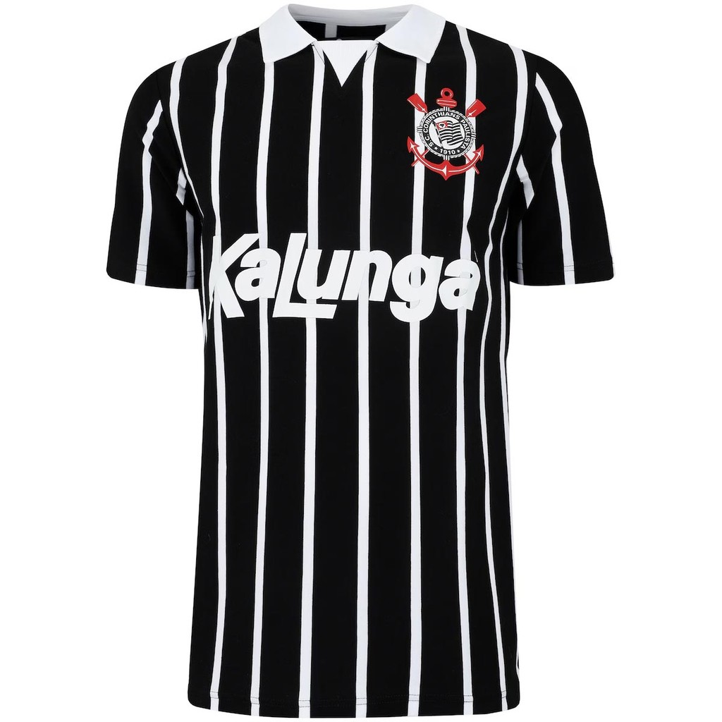 Camisa Polo Corinthians 1990 Kalunga Juvenil Infantil Unissex em Oferta na Shopee