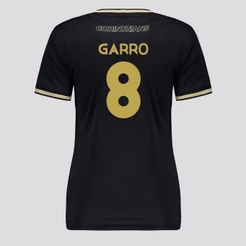 Camisa Corinthians Classic 8 Garro Feminina Preta