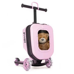 Patinete e Mochila Infantil 2 em 1 Rosa Yuupi
