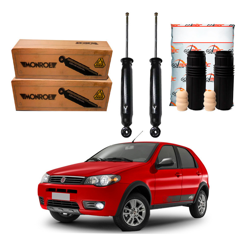 Kit Amortecedor Traseiro Palio Way 1.0 2013 A 2017