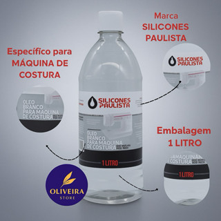 Óleo Branco para Máquina de Costura Doméstica ou Industrial Alto Poder de Lubrificação 1 Litro em Oferta na Shopee