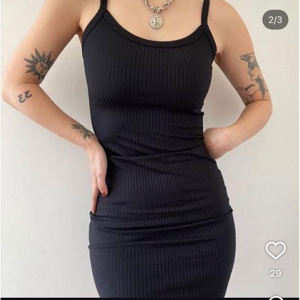 Vestido feminino moda canelado elastano alça regata blog elegante