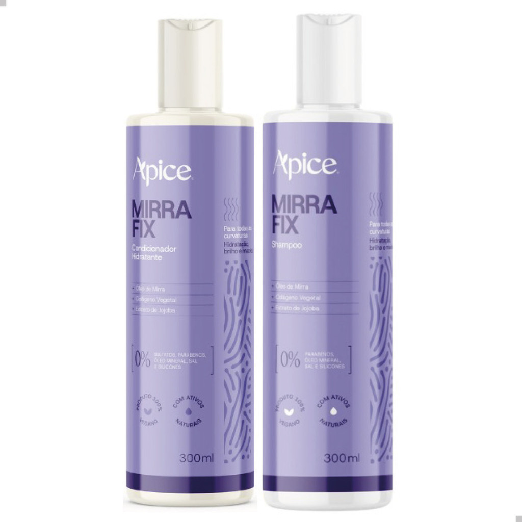 KIT APICE MIRRA CONDICIONADOR 300 SHAMPOO 300 em Oferta na Shopee