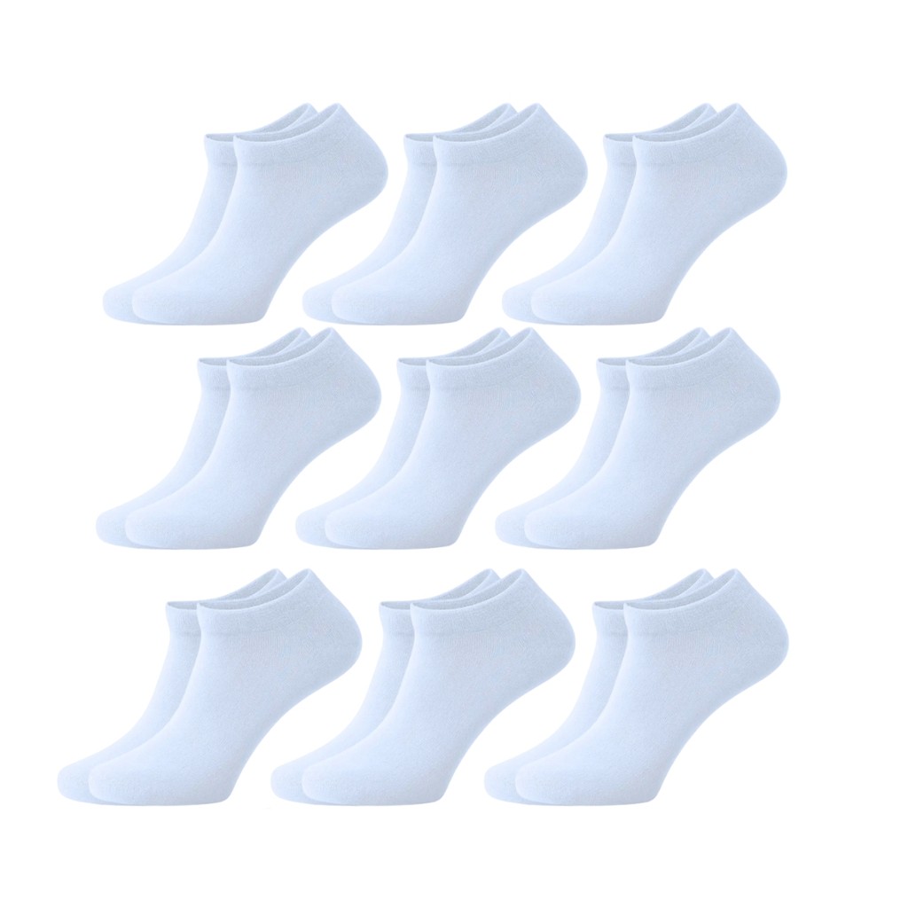 Kit 9 Pares Meias Sapatilha Cano Curto Derby Adulto Original