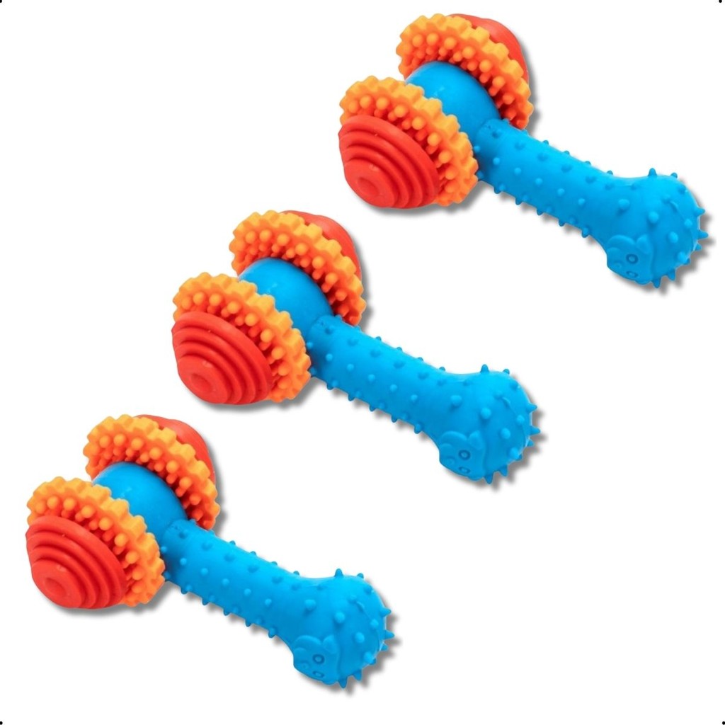 Brinquedo em Borracha Formato de Marreta Pet Cachorro Cães com Som – 11cm Resistente 1 Und Original