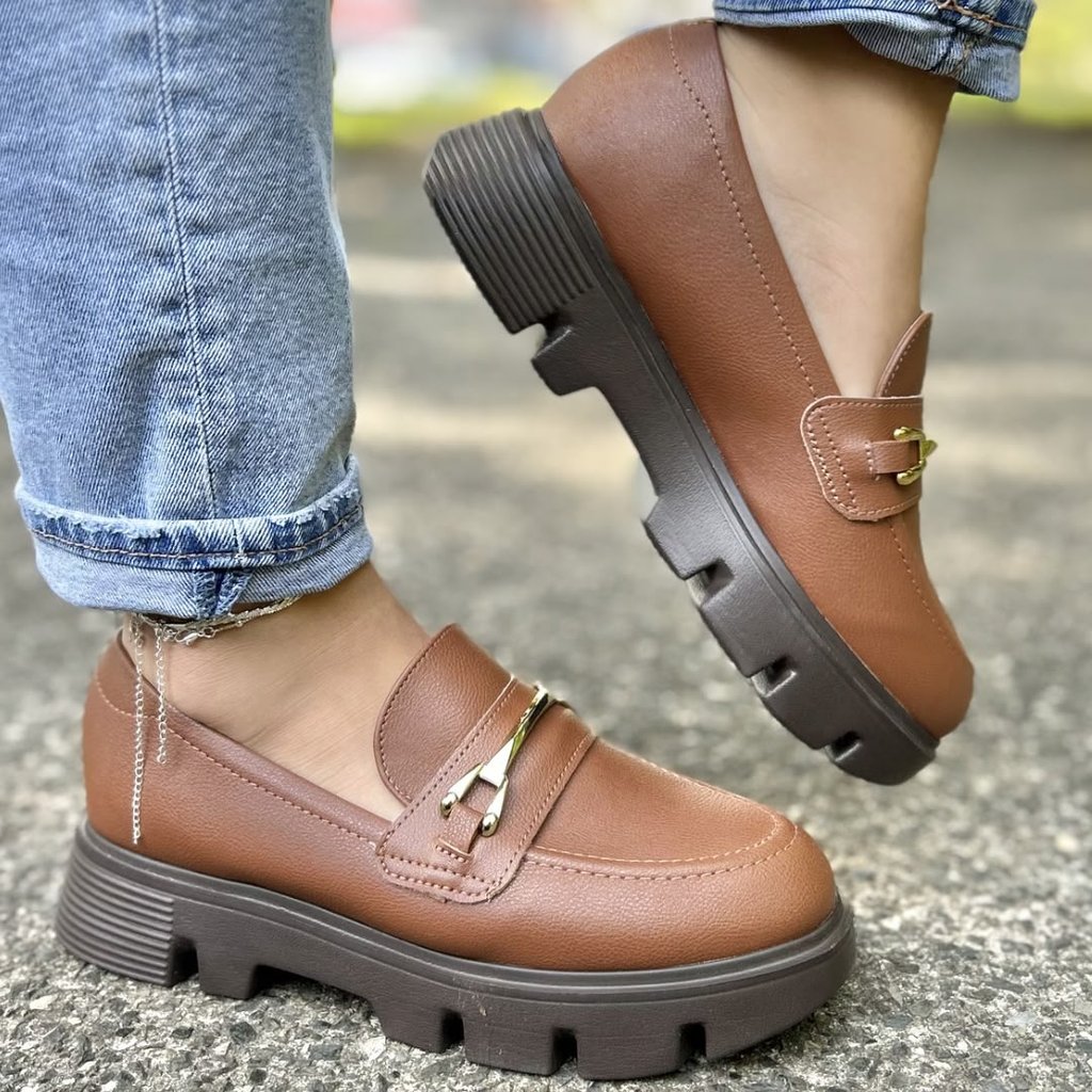 Mocassim Confortavel Tratorado Modare Macio Leve Avelã 7409.102