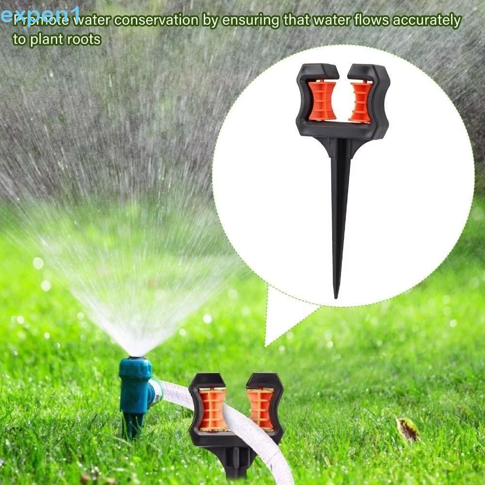 EXPEN 2 Peças Guia De Tubulação De Água , Estaca Mangueira De Jardim De Roda De Rolo Resistente Ao Desgaste , Suporte Gr