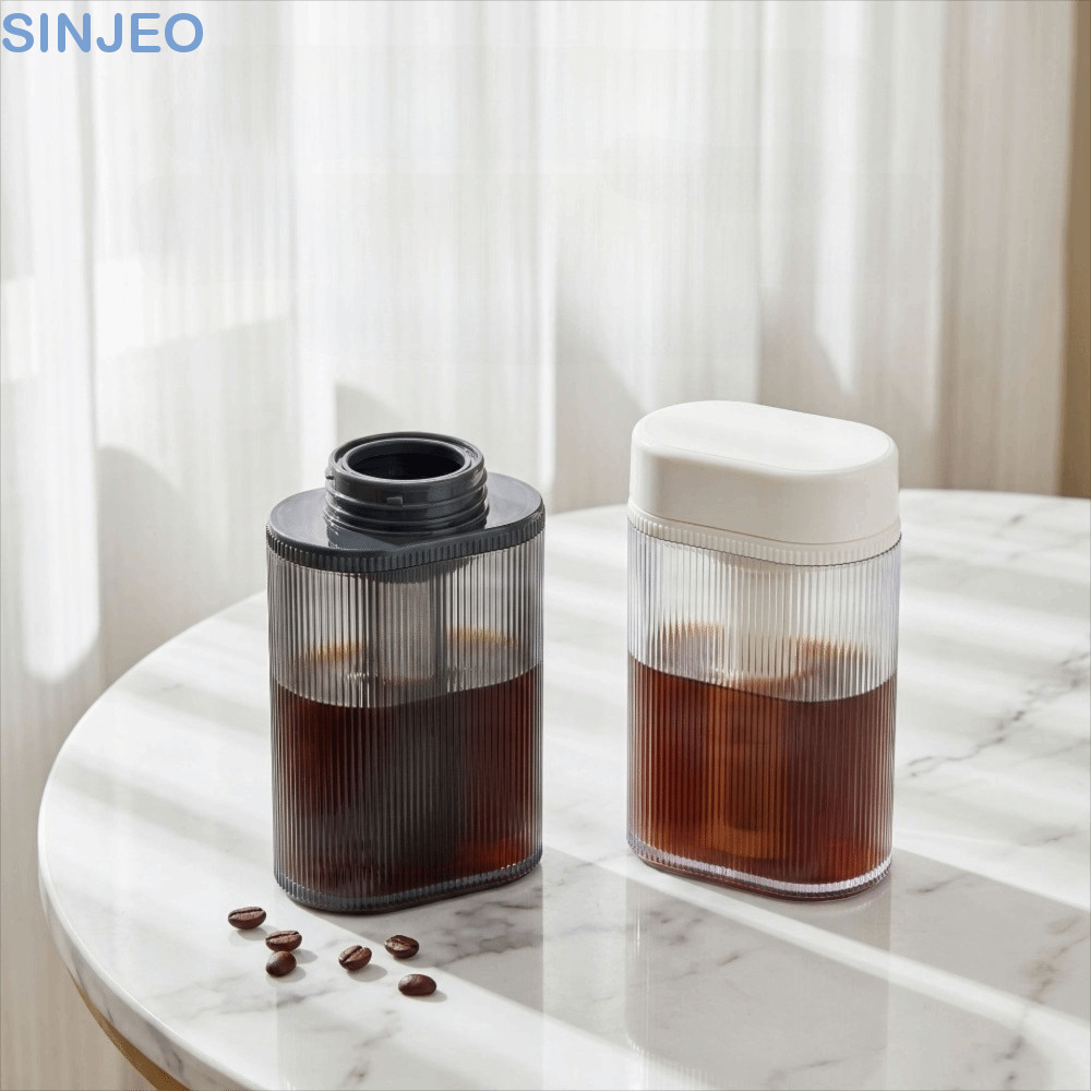 Cafeteira SINJEO Cold Brew , Tampa Selada 300 ML Pocket , Garrafa De Fermentação Fria De Malha Fina