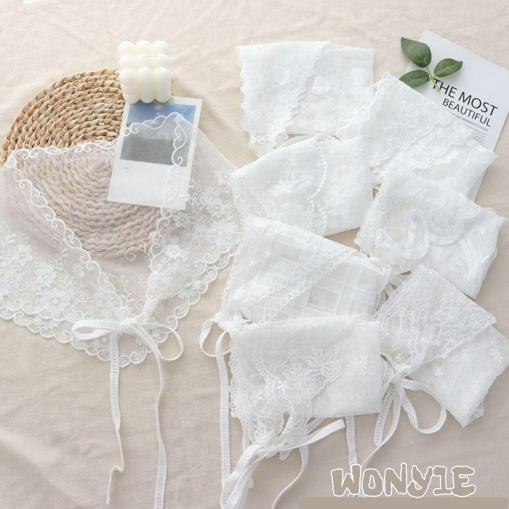 WONY1E Saia Curta Triangular , Meia De Renda Com Flor Macia , Bandagem De Tule Estilo Coreano