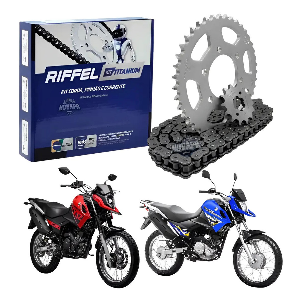 Kit Relação Coroa Pinhao E Corrente Riffel Crosser 150
