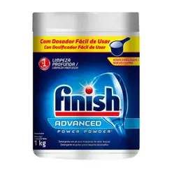 Detergente em Pó Finish para Lava Louças - Power Powder Advanced 1Kg