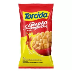 Salgadinho Torcida Camarão com Pimenta 60g - Embalagem com 24 Unidades