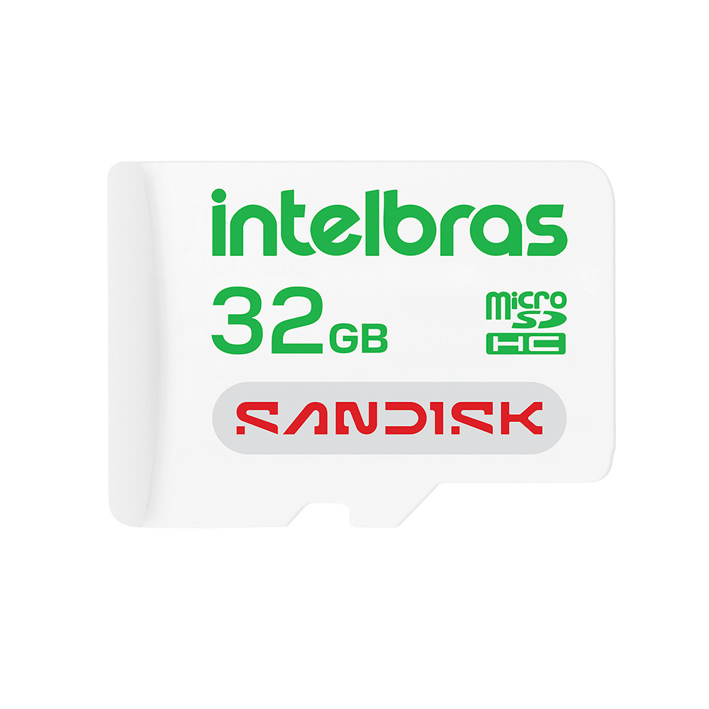 Cartão de Memória MicroSD 32GB Intelbras - Sandisk