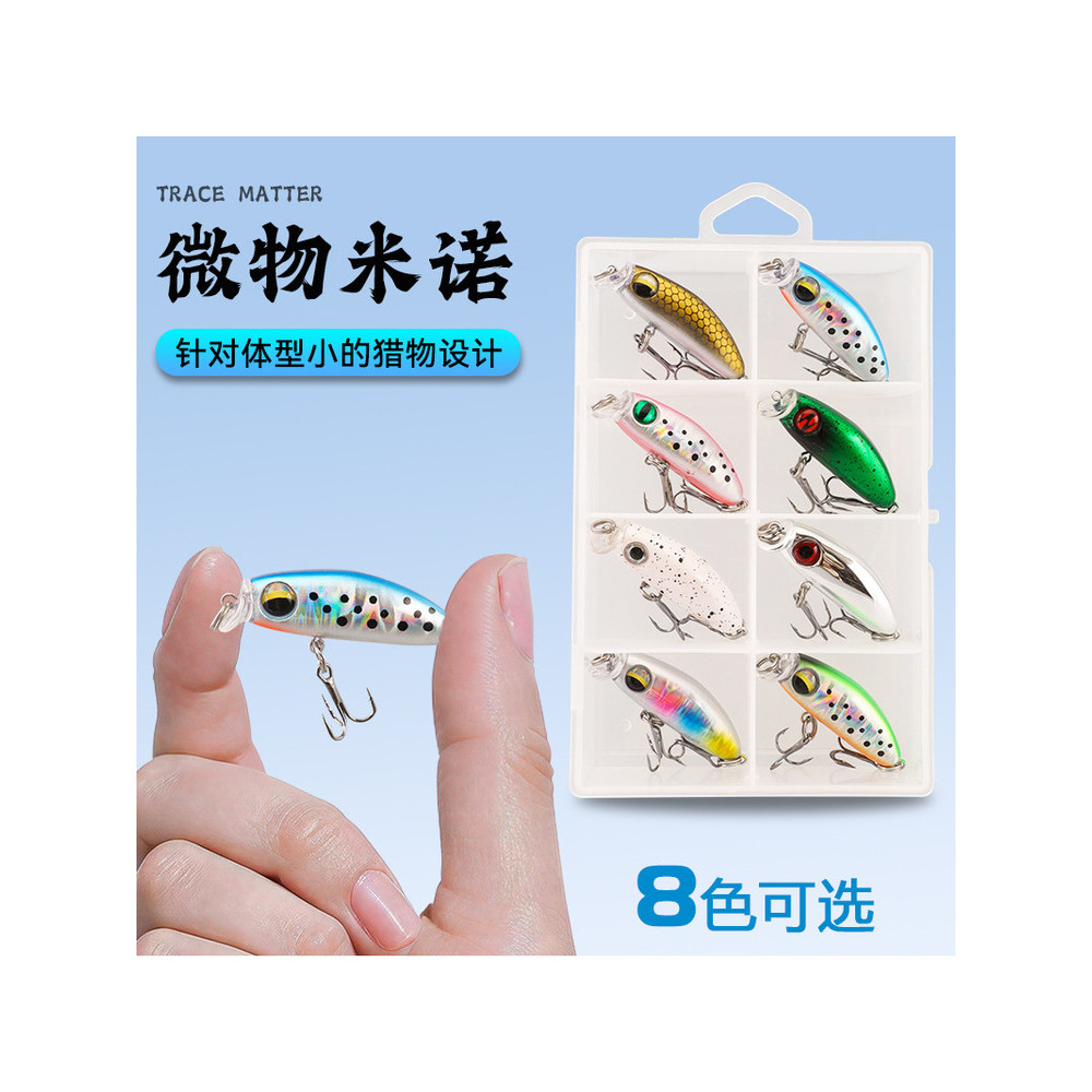 2.8g Micro-objeto trêmula afundando Minnow boca afundamento lento água doce submersa isca falsa bloco de isca falsa baix